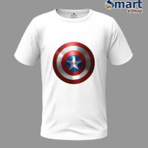 Cotton T-Shirt Captain America Shield 01
